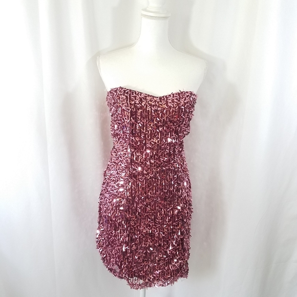 Wet Seal Sequin Mini Dress  All Over Glam M NWT - Picture 1 of 13